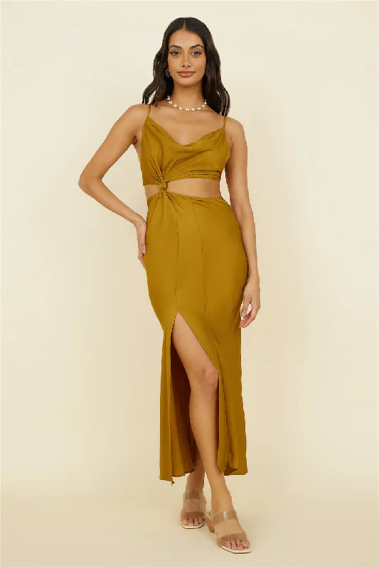 Artemis Midi Dress Brown