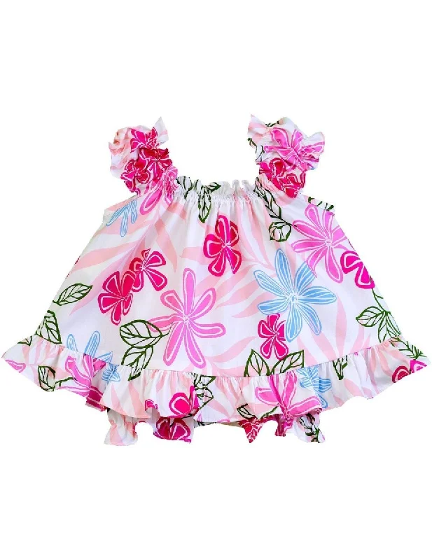 Baby Clothes 2 Piece Capri Set Plumeria Dream