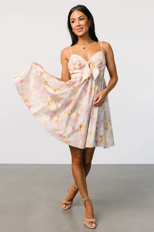 Camellia Mini Dress | Pastel Multi