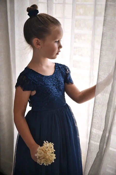 Celeste All Navy Blue Girls Dress