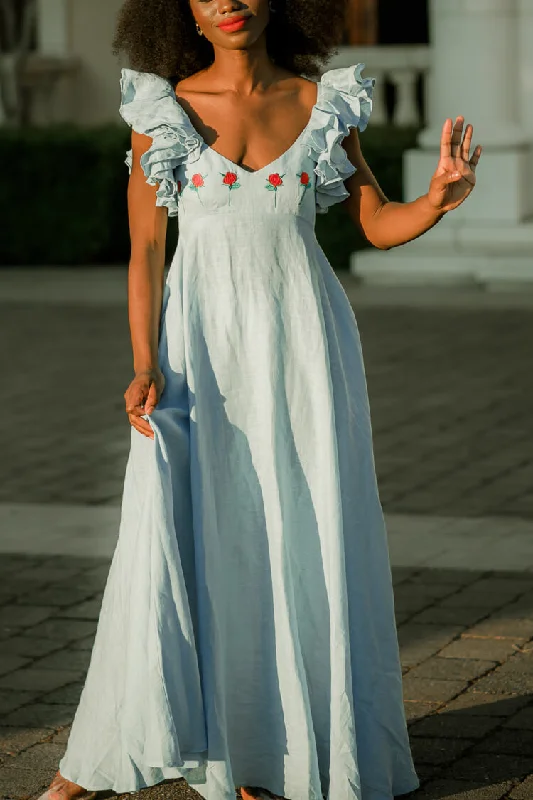 Demre Maxi Dress - Blue