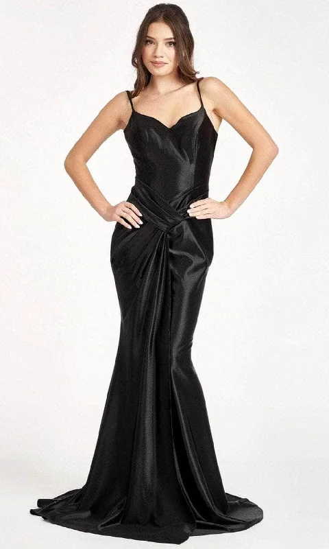 Elizabeth K GL3044 - Draped Satin Mermaid Prom Dress