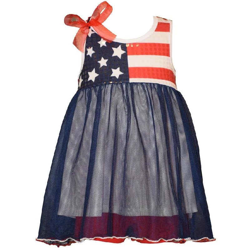 Bonnie Jean Baby Flag Bodice 4th of July Dress