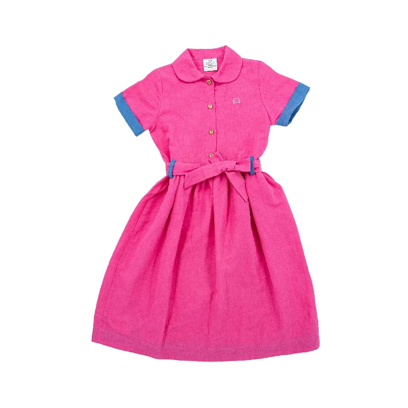 Sustainable Summer Fun: Eco-Friendly Fuchsia Linen Dress