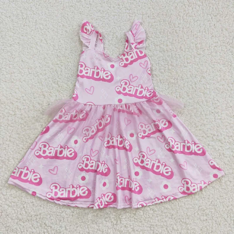 girls pink dress