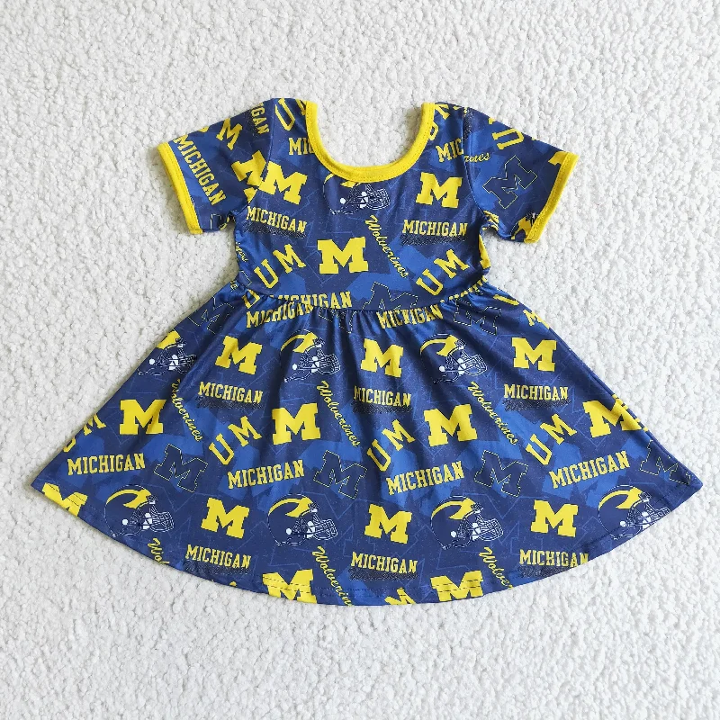 Football Team Short Sleeve Dresses