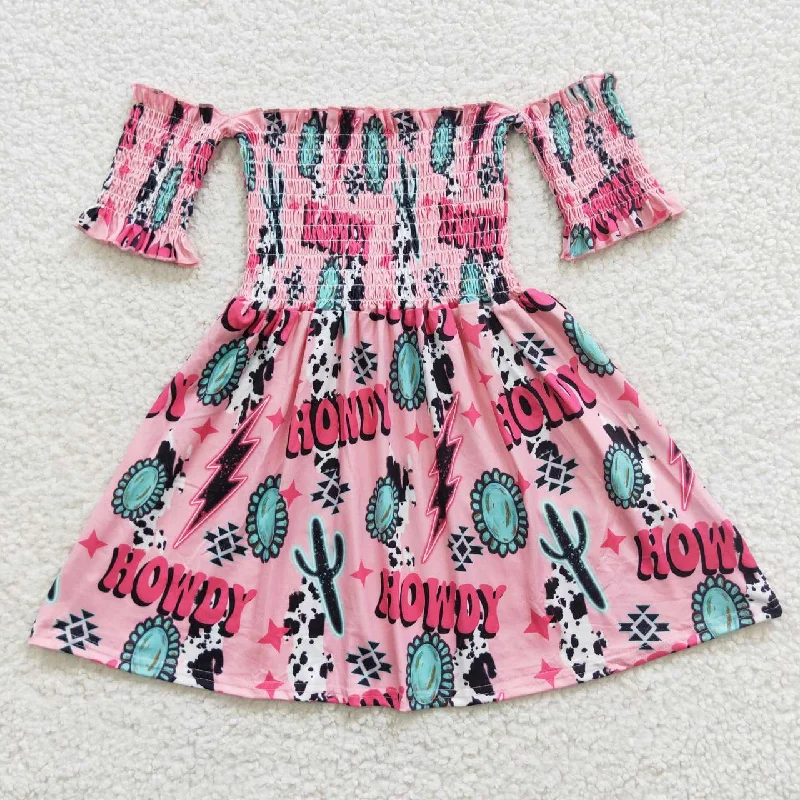 kids howdy ruched dress GSD0388