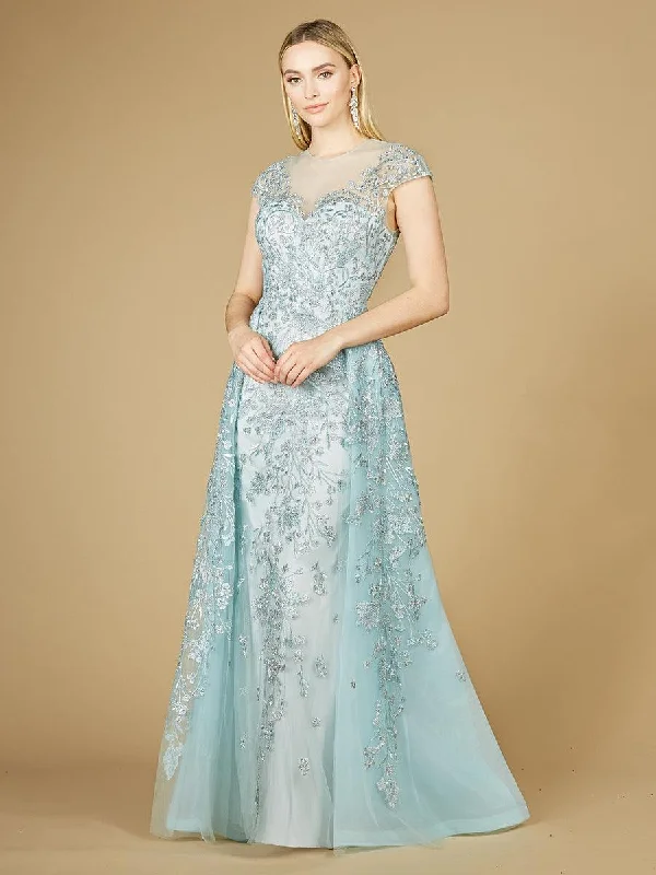 Lara Dresses 29798 Cap Sleeve Long Evening Gown