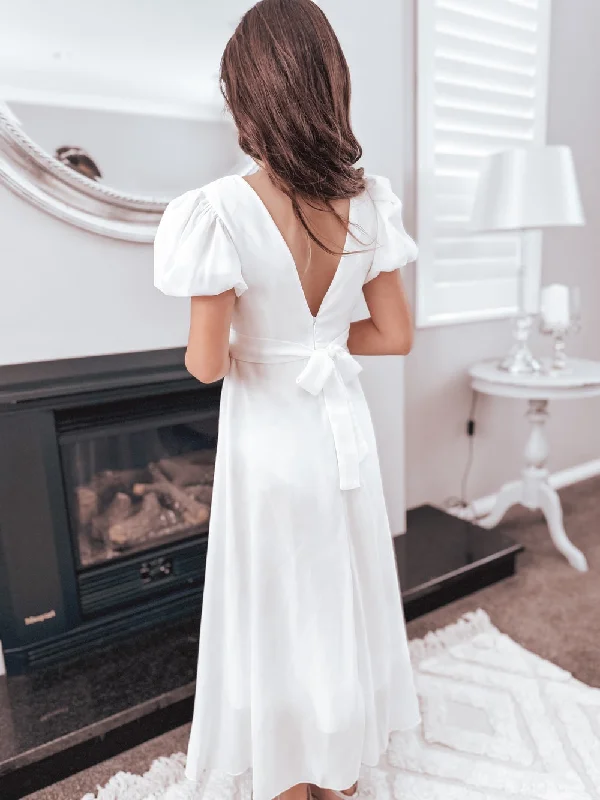 Leia Girls White Dress - SECONDS