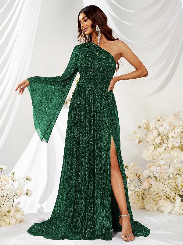 NiDELL Hot Selling Product One-Shoulder Evening Dress Banquet Oblique Shoulder Elegant Dress Dinner Dress High Sense-Ssl6093