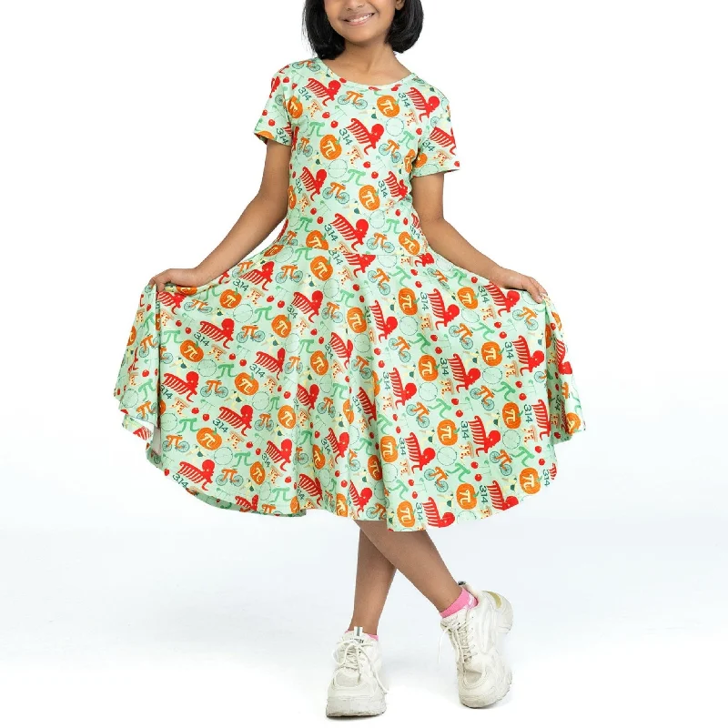 Pi-Puns Kids Twirl Dress [FINAL SALE]