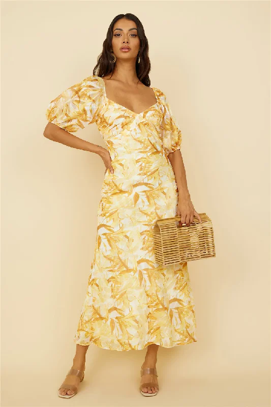 Spontaneous Maxi Dress Yellow