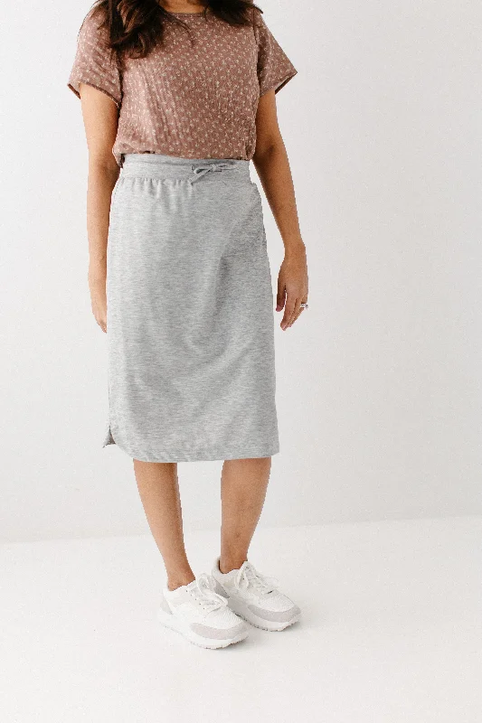 'Olivia' Skirt in Heather Grey FINAL SALE