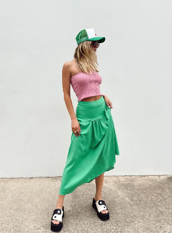 Carol Maxi Skirt Green