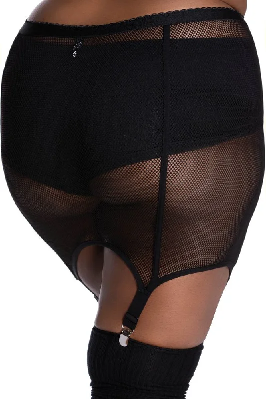 Pussy Power Fishnet Skirt [B] [PLUS]